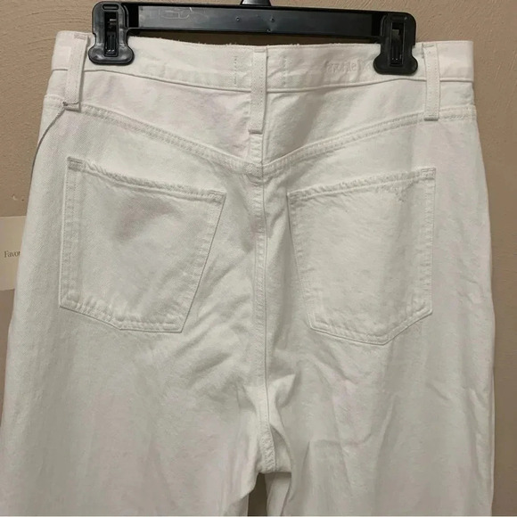 Favorite Daughter High Waist Boyfriend Jeans White Distressed Size 31 NWT New - Picture 10 of 14
